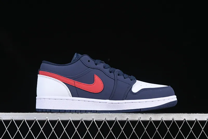 All categories Air Jordan Jordan series basketball shoes Air Jordan 1 Low Air Jordan 1 Low AJ1 Joe 1 Patriot blue and red low-top cultural and leisure sports sneakers CZ8454-400